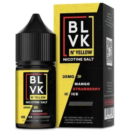 BLVK & Yellow Nic Salt – Mango Strawberry Ice - Vapexotic In