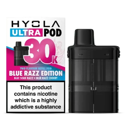 Hyola Ultra 30K Prefilled Replacement Pods Blue Razz - Ejuicewarehouse