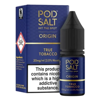 True Tobacco Nic Salt E-Liquid by Pod Salt (10ml) - 11mg