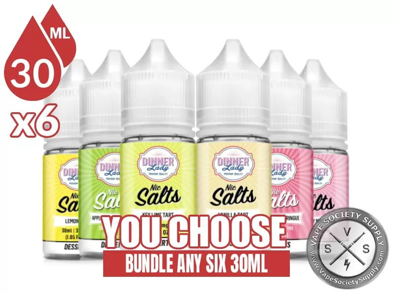Dinner Lady Salts Bundle 6x30ml (180ml)