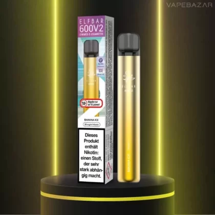 Elf Bar 600 V2 – Banana Ice - Elf Bar / 360 mAh / 20mg/ml / ca. 600