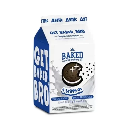 Wild Orchard Baked Delta-9 Trippy-Os Cookies 30MG THC + 30MG CBD - choose count#4pk>10pk