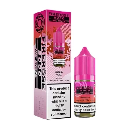 ELUX FIREROSE 5000 CHERRY COLA 10ML NIC SALT E-LIQUID - Strength#10MG>20MG