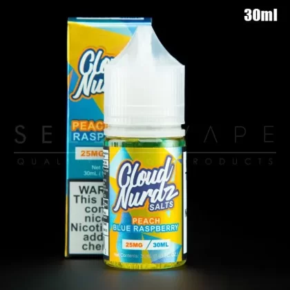 Cloud Nurdz – Peach Blue Raspberry Nic Salt 30ml