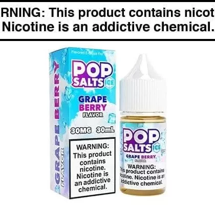GRAPE BERRY ICE BY POP SALTS 30ML - Vapejuice
