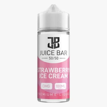 STRAWBERRY ICE CREAM E LIQUID BY JUICE BAR 100ML 50VG