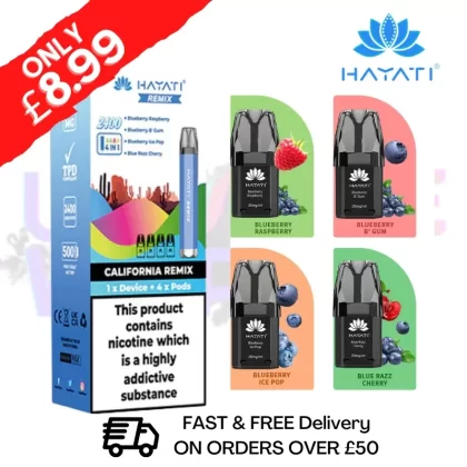 California – Hayati Twist 2400 Remix 4 IN 1 Bar Kit