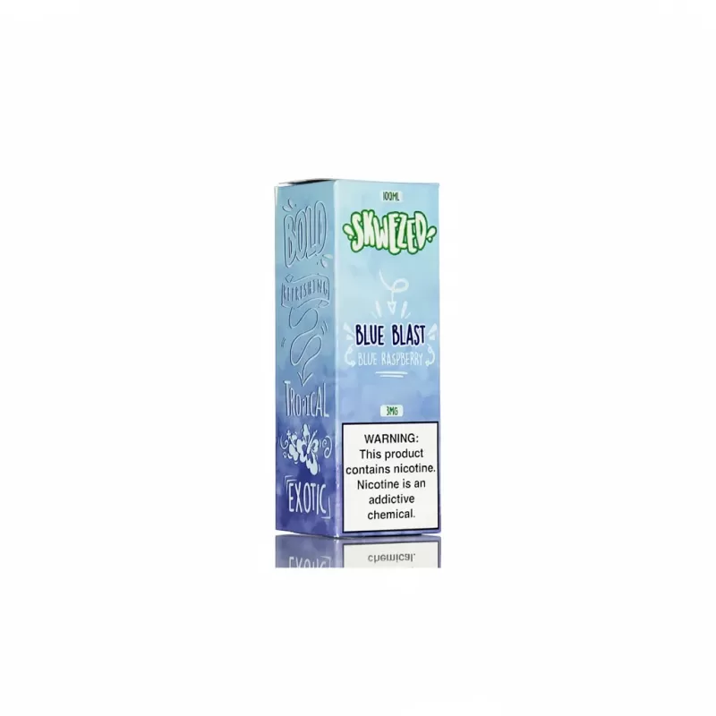 Skwezed – Blue Blast – 100mL Blue Raspberry 3mg Nicotine - Image 3