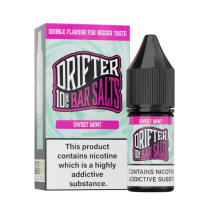 Drifter Bar Salt Nic Salt E Liquid Sweet Mint - Nicotine Strength#20mg>10mg>5mg
