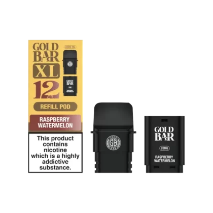 Raspberry Watermelon Gold Bar XL Refill Pack - 20mg - Vape Product (3C4393)
