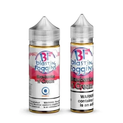 Strawberries and Cream E-Liquid by Caribbean Cloud Company - Size#60ml>100ml~Nicotine#0MG>3MG>6MG