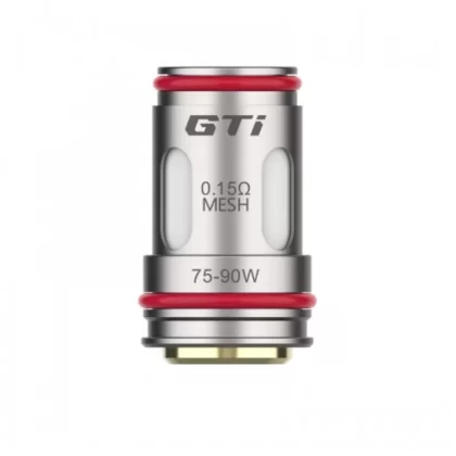 Vaporesso GTI Mesh Replacement Coils – Singles and Packs of 5 - Single Coil, Pack of 5 x Coils; 0.15ohm 75-90W, 0.2ohm 60-75W
