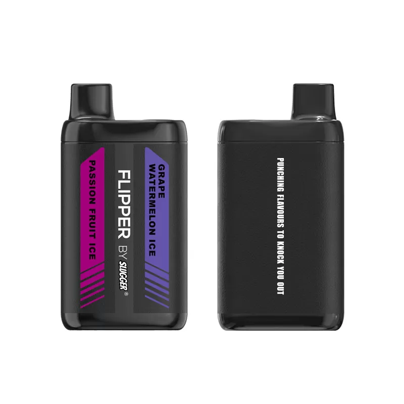 Passion Fruit Ice + Grape Watermelon Ice – Flipper 12000 puffs By Slugger - Vapebazaar Pk