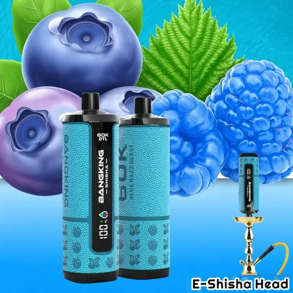 Bang King Shisha 60K – 12 Flavors DTL Mode Disposable Vape - Image 2