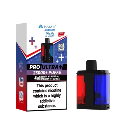 Hayati Pro Ultra Plus 25k Prefilled Pods Blueberry H’Bubba/Watermelon H’Bubba - Ecigpremium