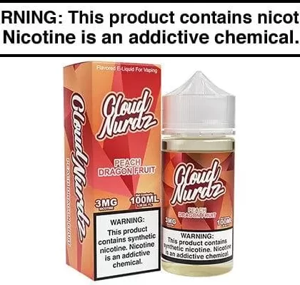 PEACH DRAGONFRUIT BY CLOUD NURDZ TFN 100ML - Vapejuice
