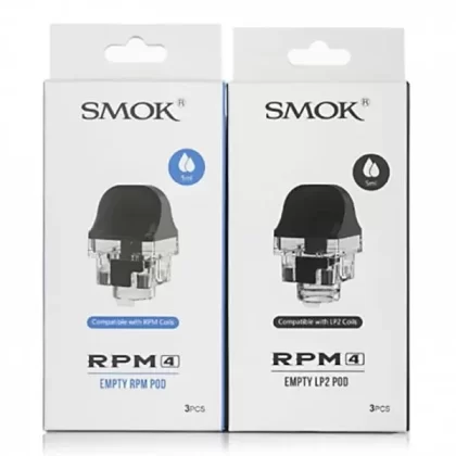 Smok RPM4 Replacement Pods - Coil Fitment#LP2 Coils 2ml>RPM Coils 2ml>LP2 Coils XL>RPM Coils XL