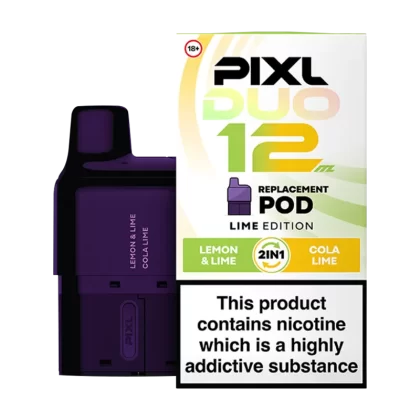 Lime Edition Pixl Duo 12 Refill Pack - 20mg - Vape Product (44B96E)