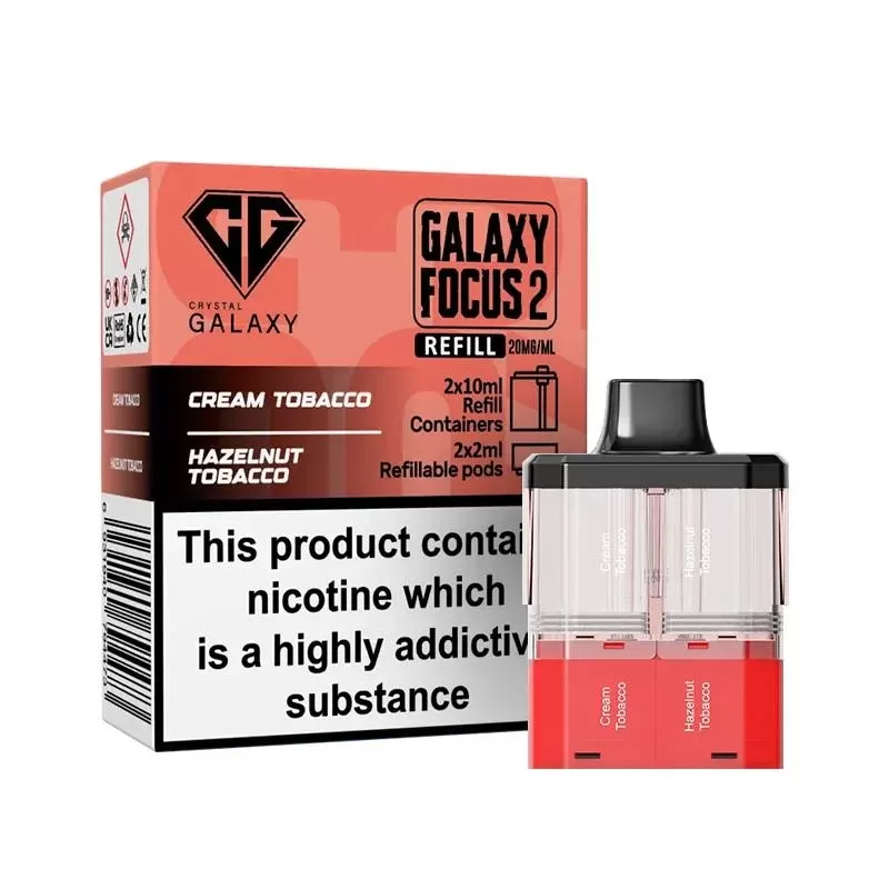 Cream Tobacco Crystal Galaxy 30K Focus 2 Puff Kit - Eliquidsupply