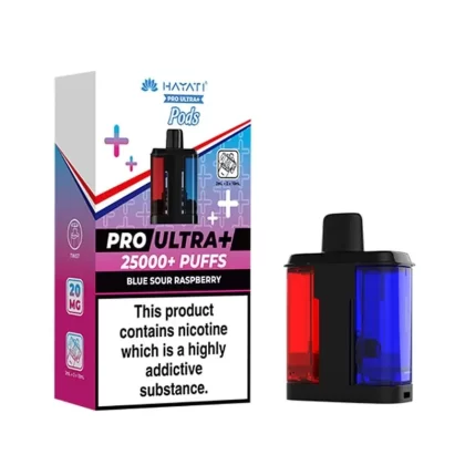 Hayati Pro Ultra Plus 25K Blue Sour Raspberry Prefilled Pod + Refill