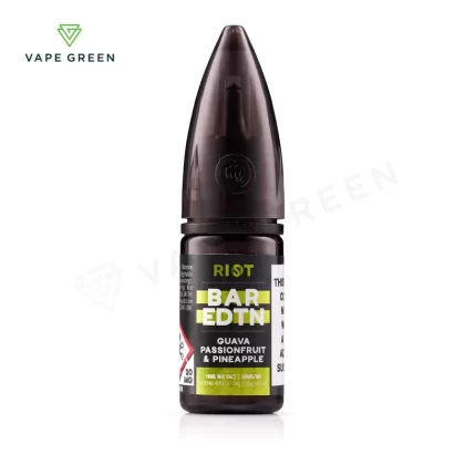 Guava, Passionfruit & Pineapple Nic Salt E-Liquid by Riot BAR EDTN