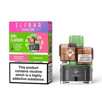 Elfbar Dual 10k Pod – Watermelon Edition 20mg