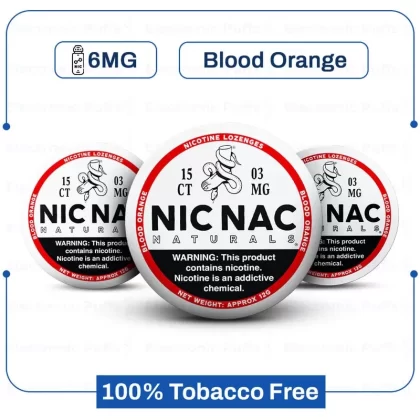 Buy Nic Nac Blood Orange 6MG Nicotine Pouch Online - Vape Store