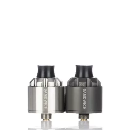 Dovpo x Across Samdwich 22mm Single Coil RDA (DISCONTINUED) - Gunmetal, Stainless Steel
