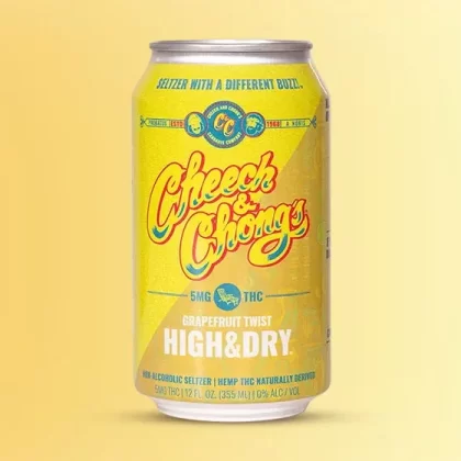 Cheech & Chong’s Grapefruit Twist High & Dry Thc Infused Seltzer Water (6 packs)