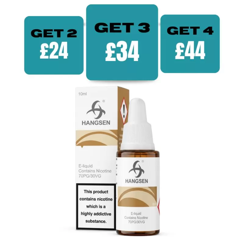 Hangsen 10ml E-Liquids - Box of 10 - 3 MG / Coffee