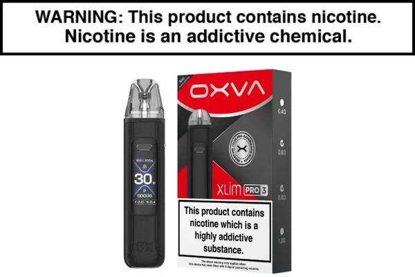 OXVA XLIM Pro 3 30W Pod System - Black Carbon, Black Leather (007C87)
