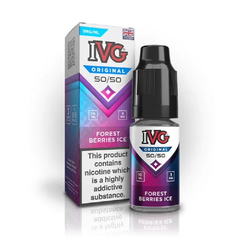 IVG Original 50/50 10ml E-Liquid Forest Berries Ice - Nicotine strength#3mg>6mg>12mg