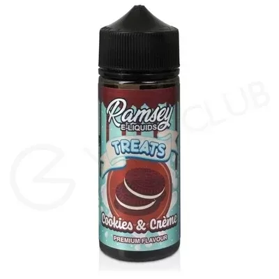 Cookies & Cream Shortfill E-Liquid by Ramsey Treats 100ml