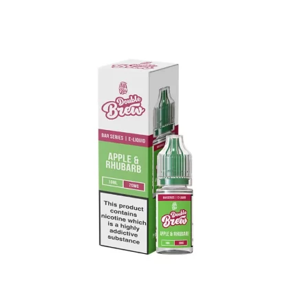 Ohm Brew Double Brew Apple Rhubarb 10ml Nic Salt E-Liquid - 20mg
