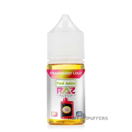 Pod Juice X Raz Salt – Strawberry Lolly 30mL - Vape Product, Vape Product (171DCF)