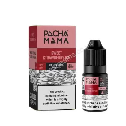 Pacha Mama Sweet Strawberry Ice Nic Salt E-Liquid - Vapestreams Co