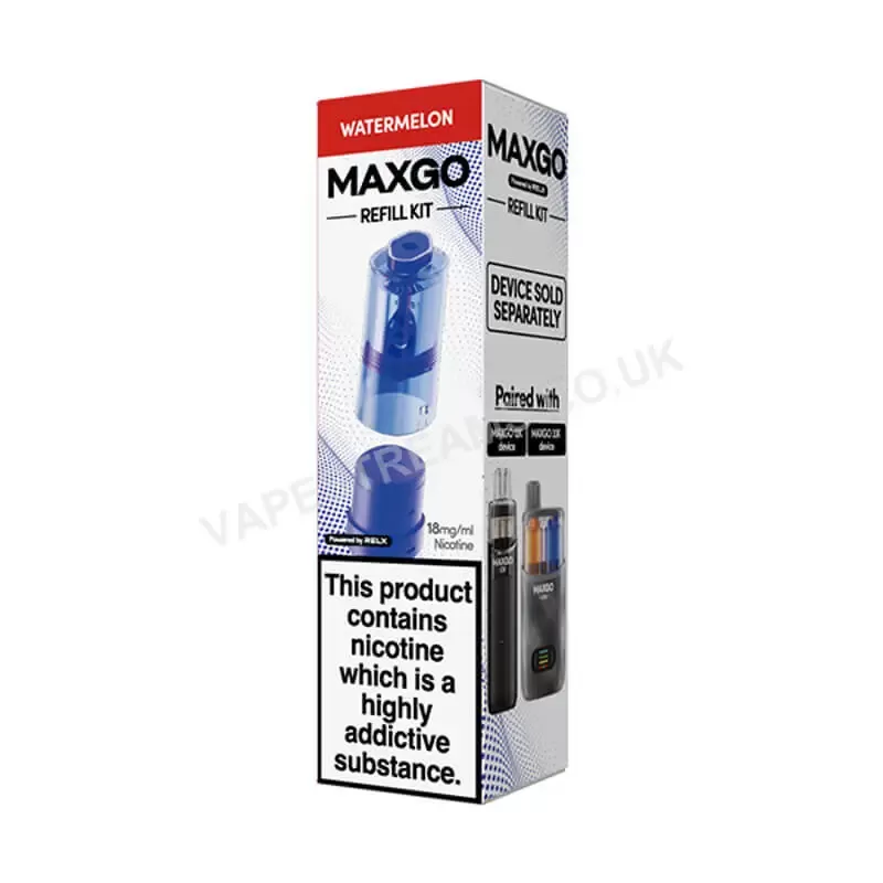 Relx Maxgo Watermelon 12K & 33K Pods - Vapestreams Co