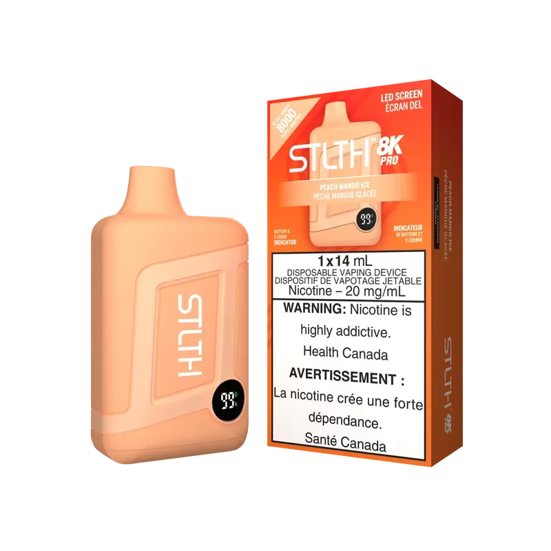 STLTH BOX 8K PRO DISPOSABLE – PEACH MANGO ICE