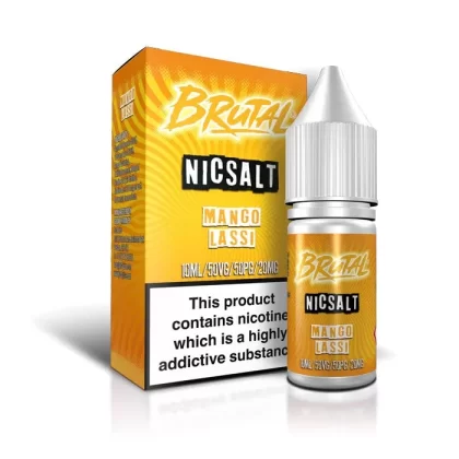 Mango Lassi Nic Salt E-Liquid by Brutal Drinks - 10 mg – Medium Strength, 20 mg – High Strength