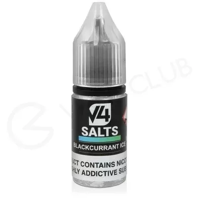 Blackcurrant Ice Nic Salt E-Liquid by V4 VAPOUR - Ecigpremium