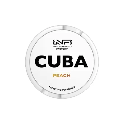 CUBA White Nicotine Pouches Peach - Strength#16mg (E7D990)