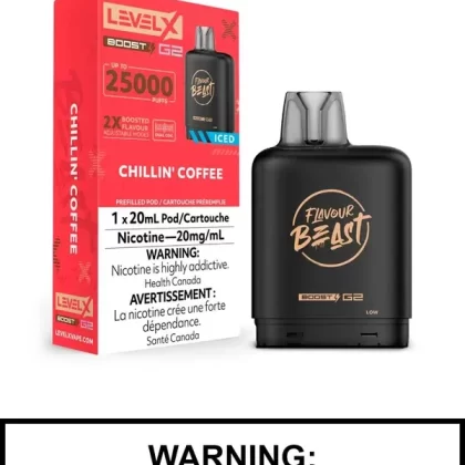 Chillin Coffee Iced Flavour Beast Level X Boost G2 Pods