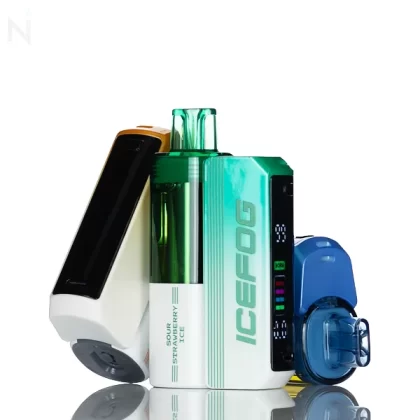 IceFog 40K Switch Pro Disposable Vape Full Kit - Foger Compatible - Sour Strawberry Ice