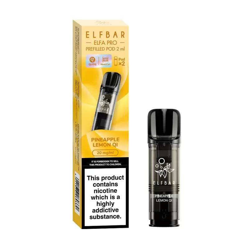 Elf Bar ELFA Pro Pineapple Lemon QI Pods (2 Pack) - Strength#20mg (A55D1D)