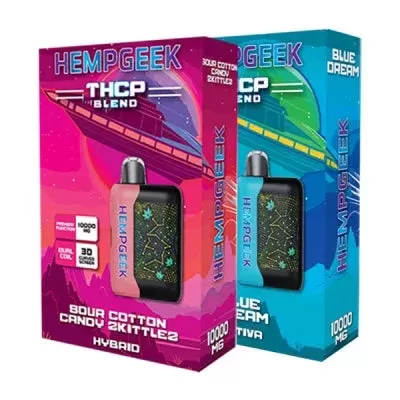 Hempgeek THCP Blend Disposable 10000mg - Pod_flavor#Choose an Option...>Blue Dream Sativa>Durban Poison Apple Sativa>Girl Scout Cookies Indica>London Shaved Ice Hybrid>Mango Martini Indica>N
