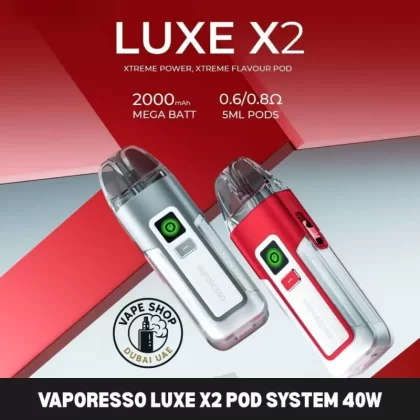 VAPORESSO Luxe X2 Pod System 40W Vape Kit in Dubai - Light Purple, Navy Blue (0D14EC)