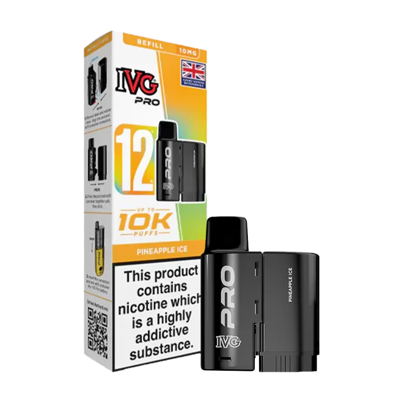 Pineapple Ice IVG Pro 12 Refill Pack - Ecigwizard - Image 2