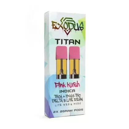 Exodus | Live Resin THCA + HXY 9 THC + Delta 8 Pods Titan Pods 2ct – 4g
