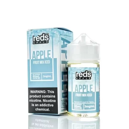 ICED FRUIT MIX RED’S APPLE E-JUICE 7 DAZE 60ML – 3MG – 6MG – 12MG - Vapebar Pk