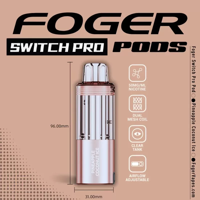 Foger Switch Pro Disposable POD ONLY Pineapple Coconut